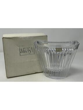 Mikasa Slovenia Lead Crystal - 6 Inch - Meridian Pocket Vase New in Box